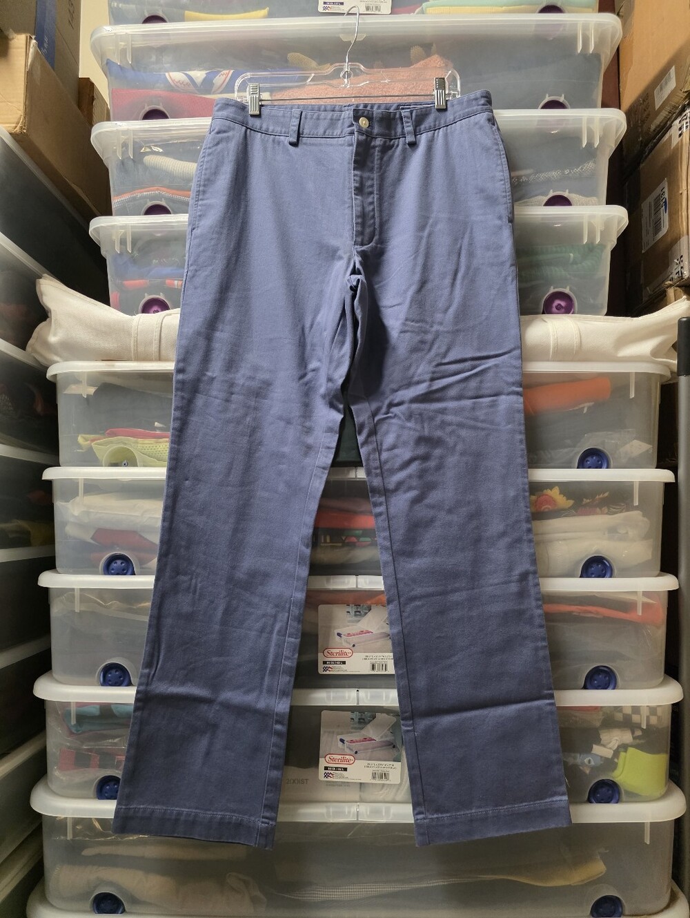 Vineyard Vines Men’s Blue Chino Pants Regular Fit Straight Leg Waist 34